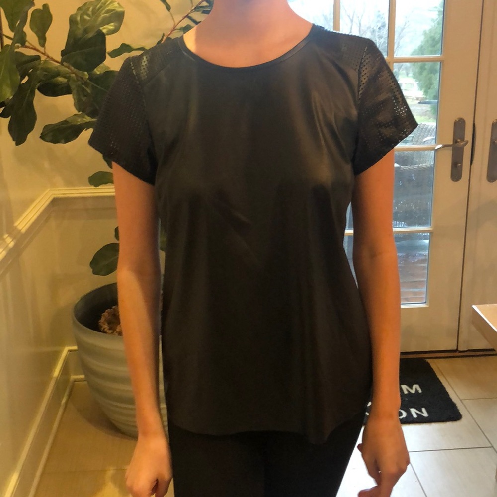 Intermix Leather Top